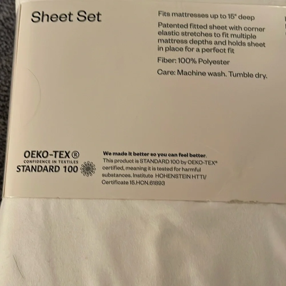 Room Essentials White Sheet Set Soft and Versatile
